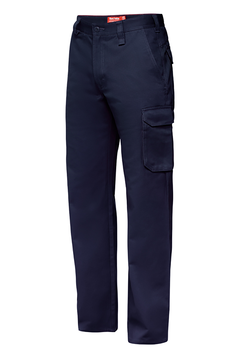 Hard Yakka Men's Pants - Foundations Drill Cargo Pant - Navy - 97 S