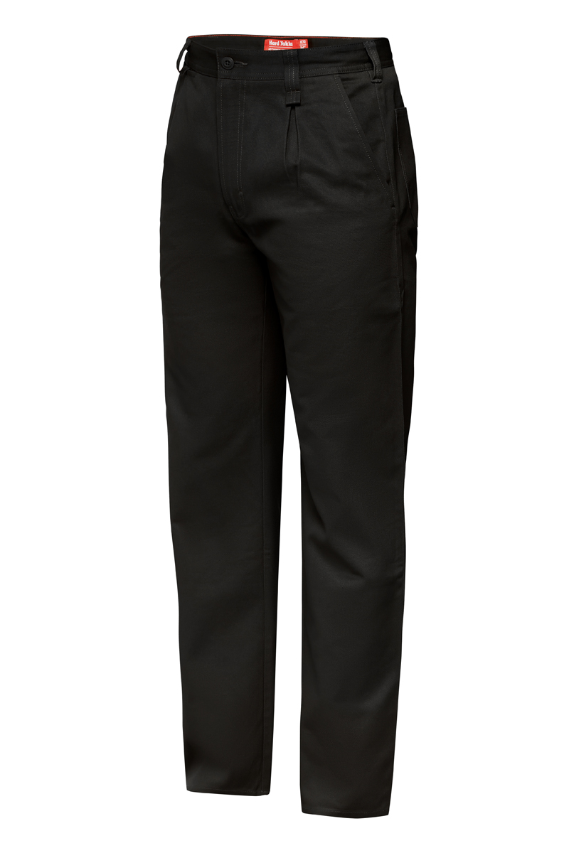 Hard Yakka Men's Pants - Foundations Cotton Drill Pant - Black - 74 L