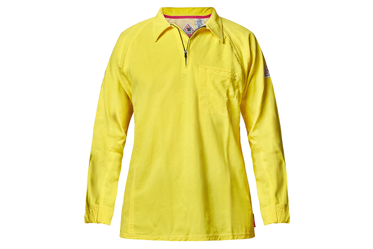 Hard Yakka Men's Bulwark iQ Flame Resistant Hi-Vis Polo (Yellow, Size S)