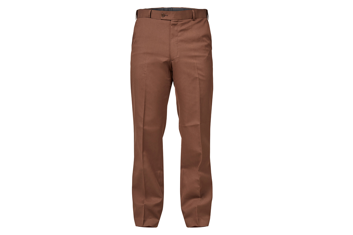 Hard Yakka Men's Permanent Press Plain Front Pant (Brown, Size 102)