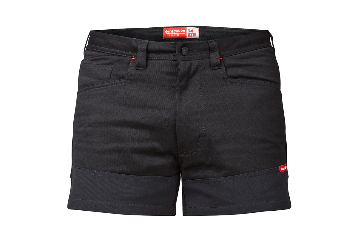 Hard Yakka Men's Legends 3D Short (Black, Size 102)