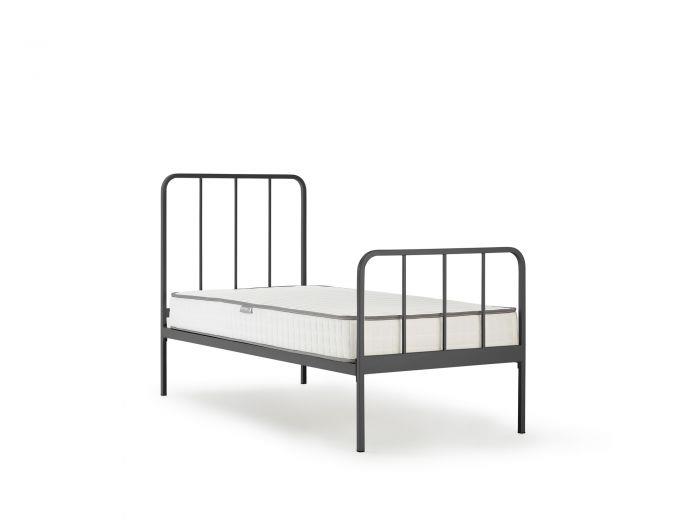 Happy Camper Single Metal Bed | Grey