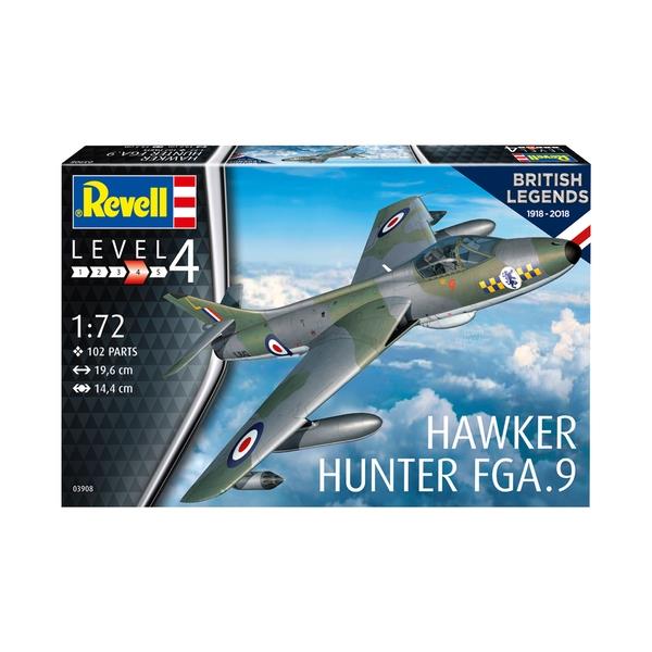 Hawker Hunter FGA9 100 Years Raf (british Legends) 1:72 Revell Model K