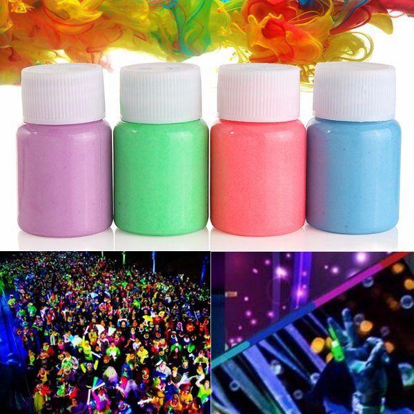 Halloween Party Face Body Noctilucence Glowing Liquid Non-toxic Dye Painting Fluid Makeup Tools