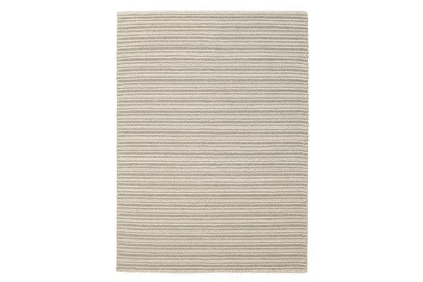 Hellena Braied Grey Felted Wool Rug 225x155cm