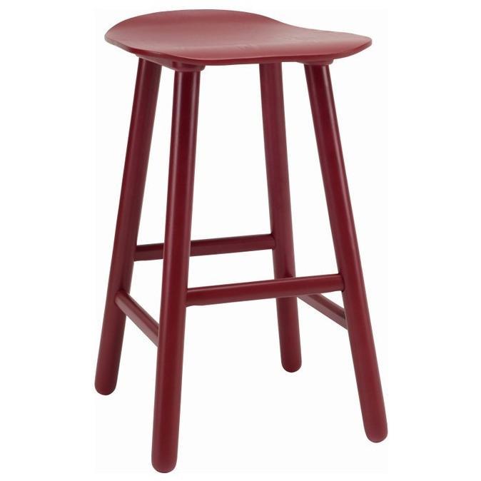 Hetty Counter Stool In Maroon