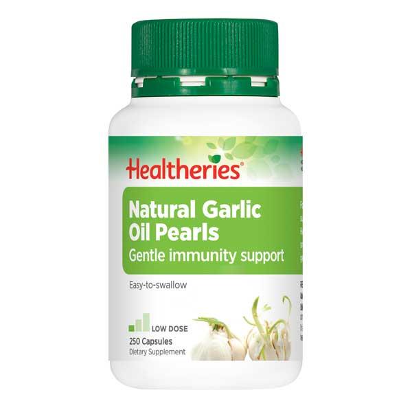 Healtheries Natural Garlic Oil Pearls 250 capsules