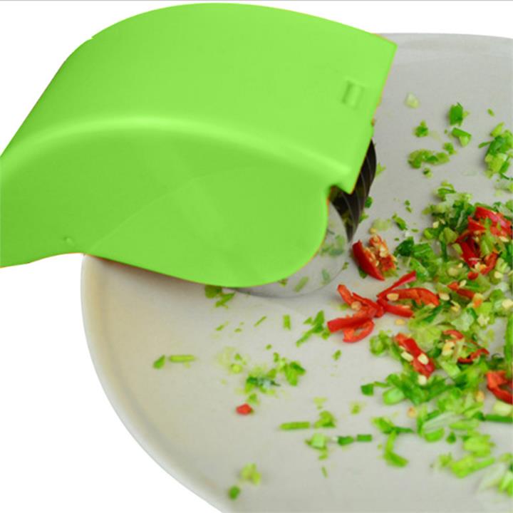 Herb Rolling Roll Rollers Mincer Herbal Manual Hand Scallion Cut Cutter Slicers 6 Stainless Steel Blade Kitchen Vegetable Chop