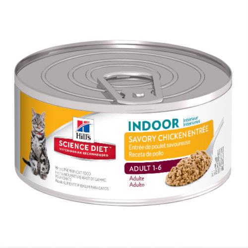 Hills Science Diet Adult Indoor Savory Chicken Cans 24 x 156g