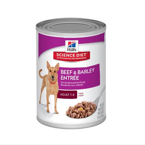 Hills Science Diet Adult Beef and Barley Entree Cans 12 x 370g