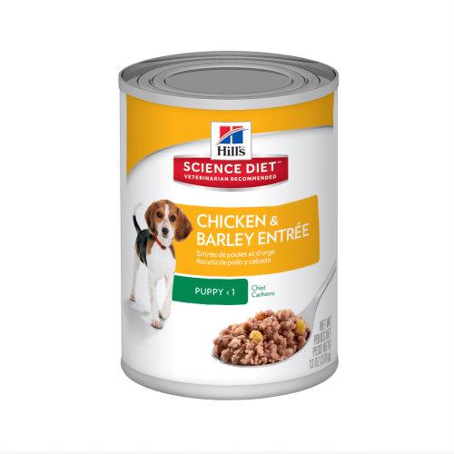 Hills Science Diet Puppy Chicken and Barley Entree 12 x 370g