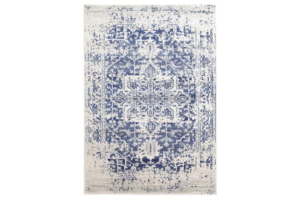 Horizon White Navy Transitional Rug 400x300cm