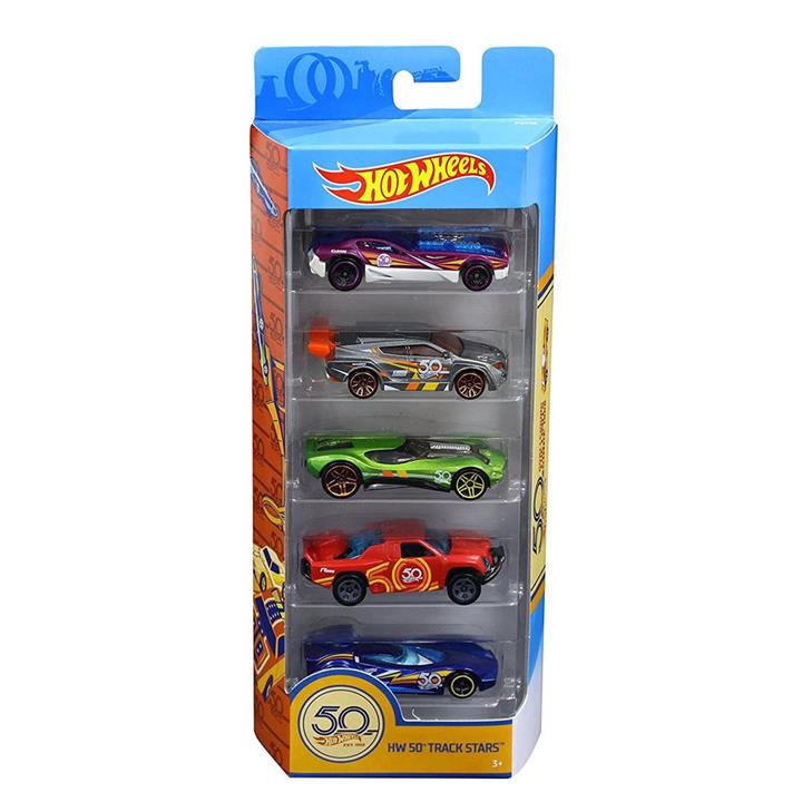 Hot Wheels Track Stars 50th Anniversary 5 Pack - Hot Wheels Track Stars 50th Anniversary 5 Pack