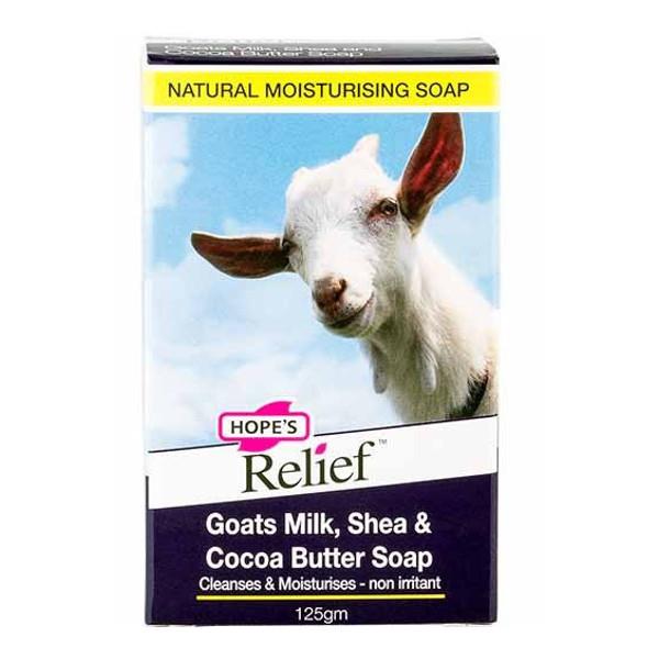 Hope's Relief Goat's Milk, Shea & Cocoa Butter Soap 125gm