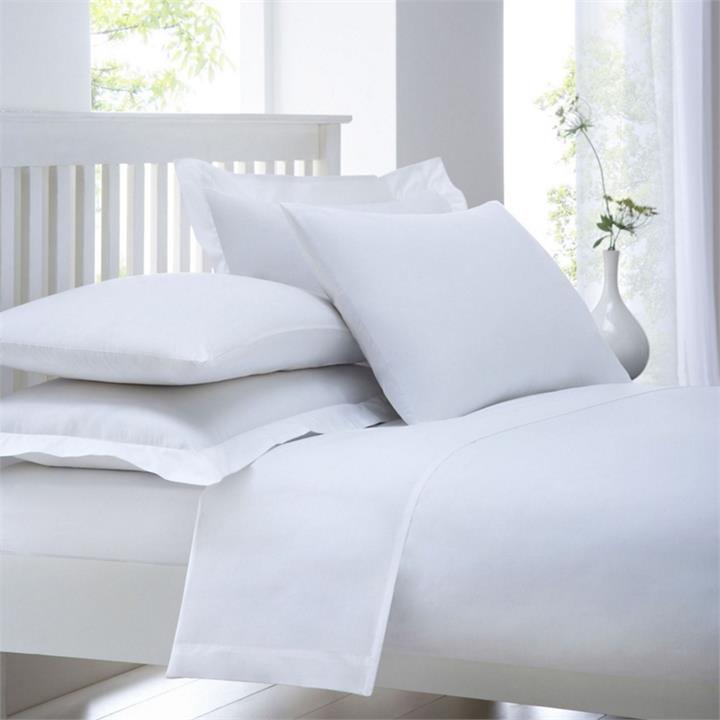 Home Collection White Cotton Rich Percale Duvet Cover