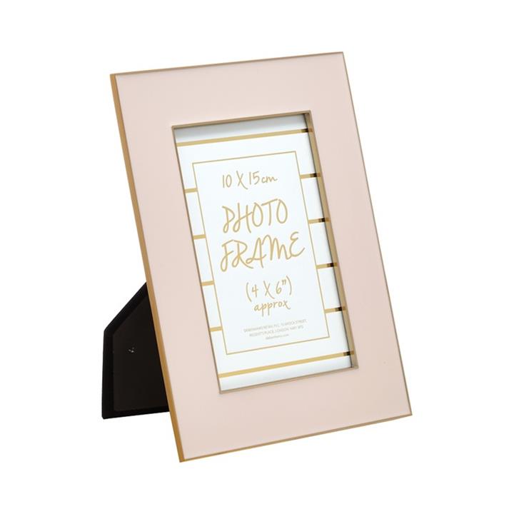 Home Collection Pink 'cosmo' Enamel Photo Frame