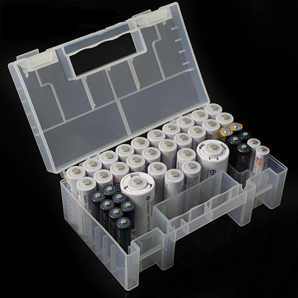 Honana HN-B36 Battery Storage Organizer Case Holder for AAA AA 9V battery Card Reader SD Card