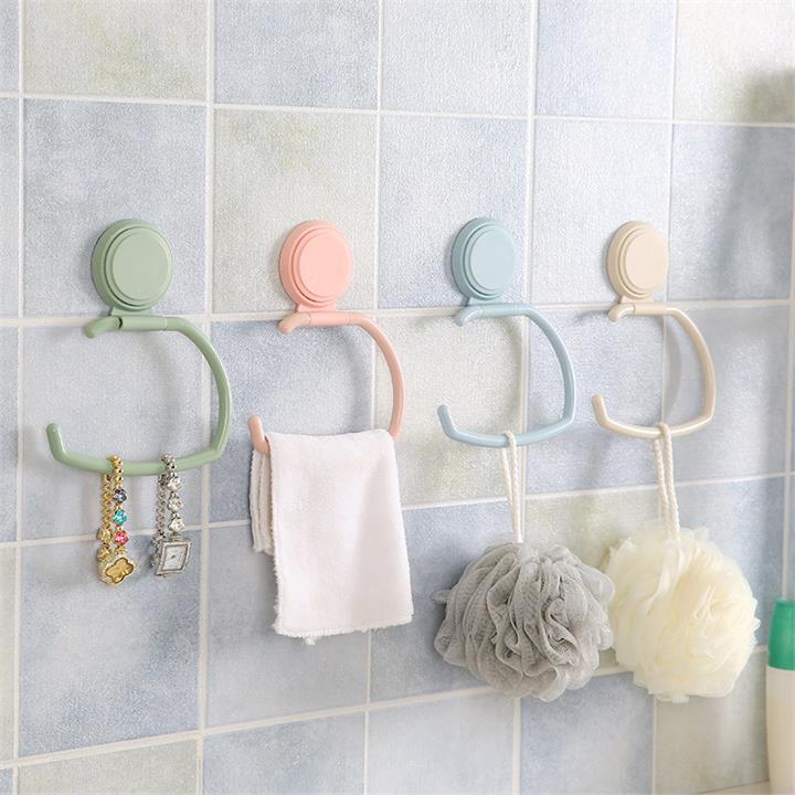 Honana Bathroom Toilet Paper Holders Hanging Holder Organizer Towel Hanger Rack Bath Roll Paper Storage Shelf Sucker Wall Mounted