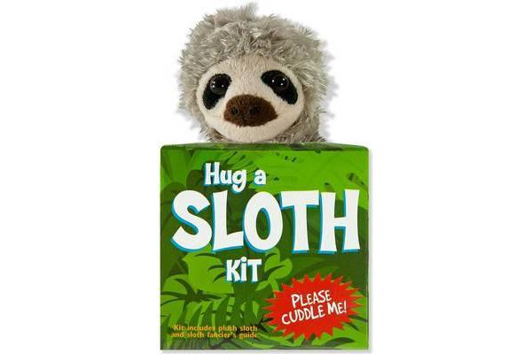 Hug a Sloth Kit - Kit Includes Plush Sloth and Sloth Fancier's Guide