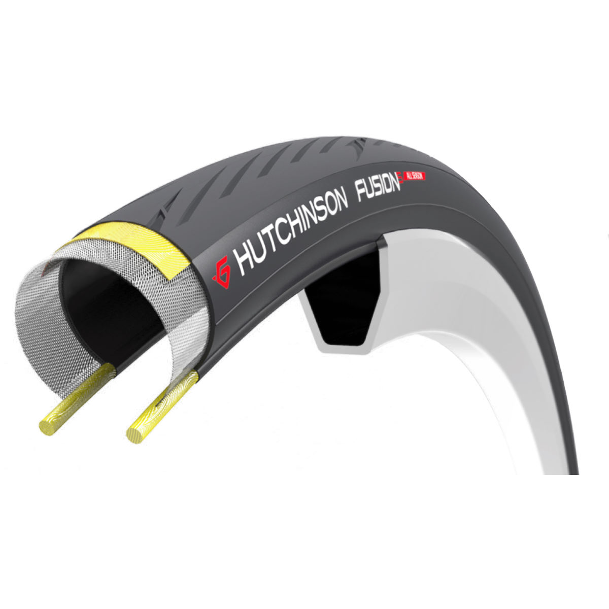 Hutchinson Fusion 5 All Season Folding Road Tyre - 700 x 23c 700c