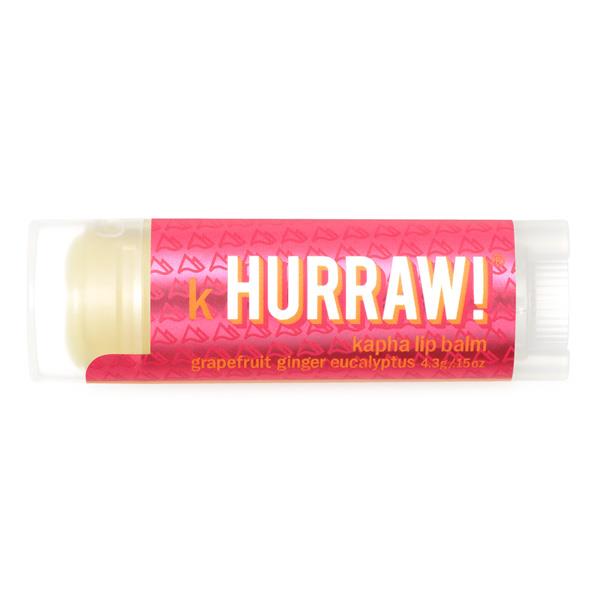 Hurraw Lip Balm Kapha - Grapefruit, Ginger & Eucalyptus 4.3gm