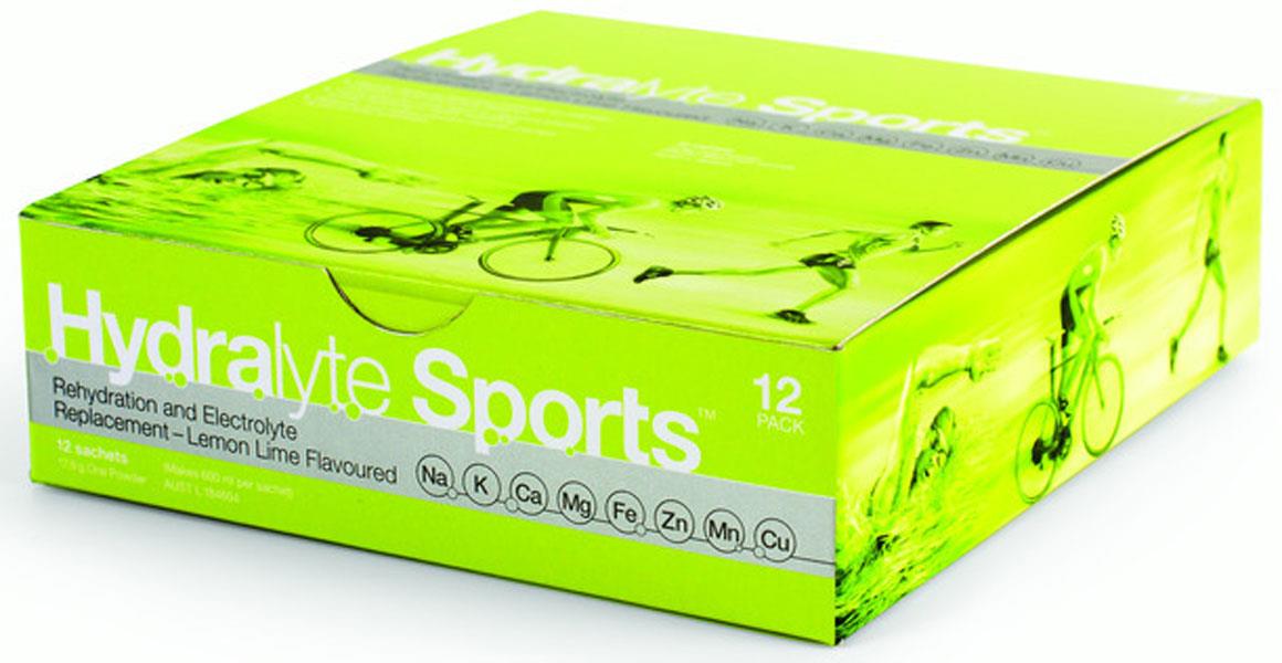 Hydralyte Electrolyte Sports Lemon Lime Sachet X 12