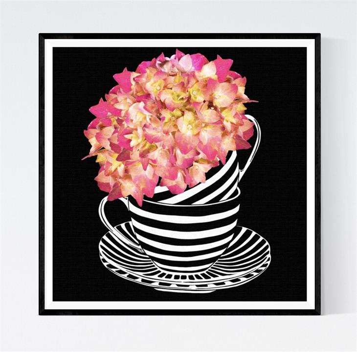 Hydrangea Sunset | TEACUP BLOOM SERIES I | Unframed Fine Art Print