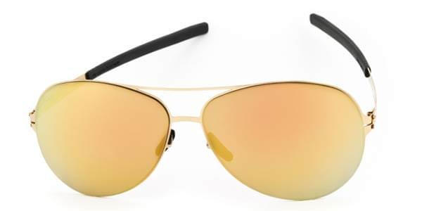 Ic! Berlin Sunglasses M0132 Raf S. Sun-Gold - Gold Mirror