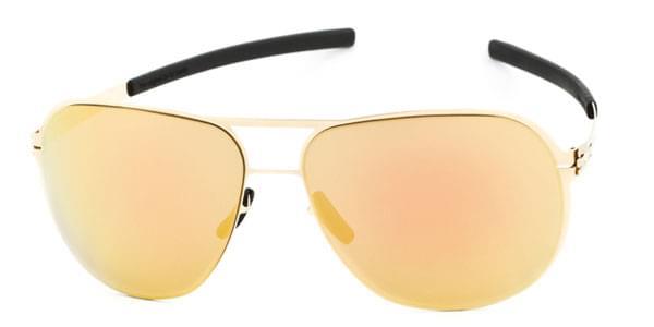 Ic! Berlin Sunglasses M0077 Guenther N. Sun-Gold - Gold Mirror