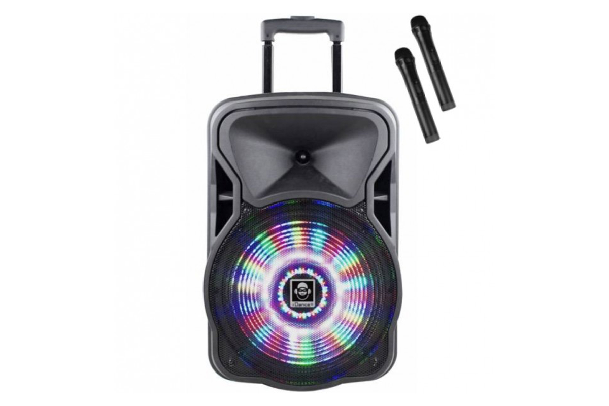 iDance Groove 420 Portable Bluetooth Speaker Party System with Microphones