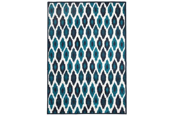 Indoor Outdoor York Rug Blue Navy 290x200cm