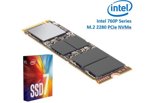 Intel 760P Series M.2 80mm 256GB SSD 3D2 TLC PCIe NVMe 3210/1315MB/s 205K/265K IOPS 1.6 Million Hours MTBF Solid State Drive 5yrs Wty ~HBI-600P-256GB