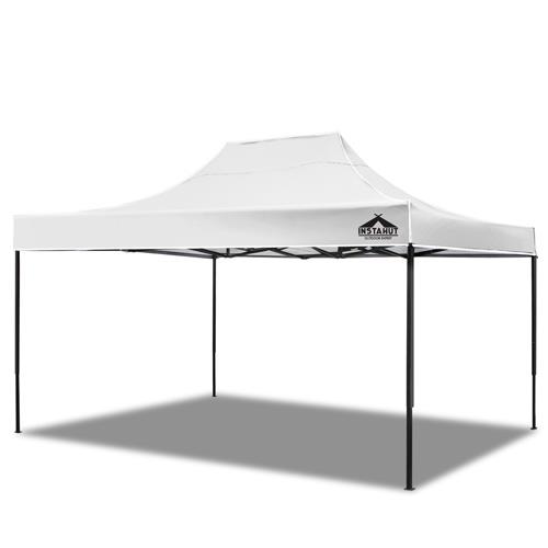 INSTAHUT 3m X 4.5m Pop-Up Gazebo Outdoor Marquee Garden Party Canpony White