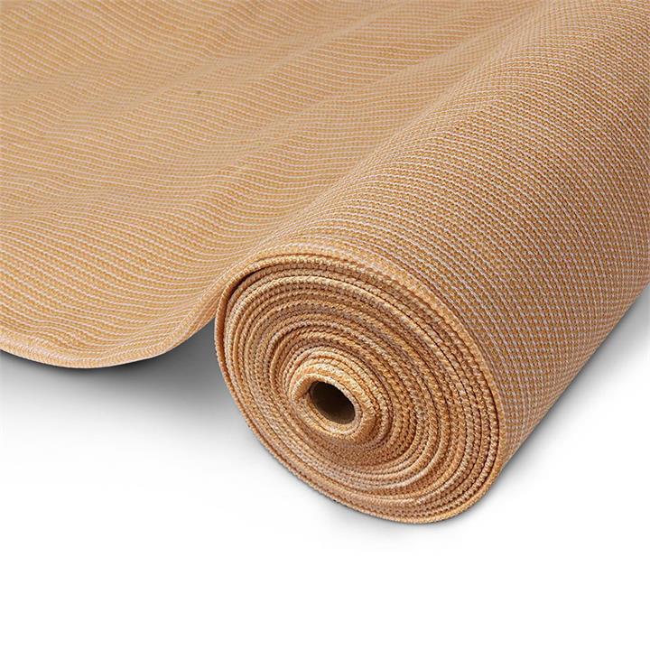 INSTAHUT 1.83x10m Shade Cloth 195gsm Shadecloth Sail Roll Mesh Garden Outdoor UV 90% Beige