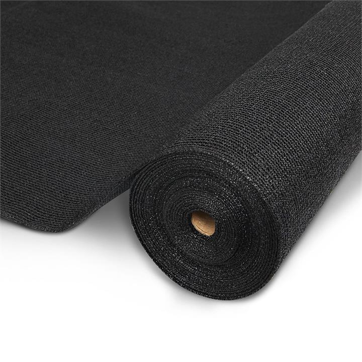 INSTAHUT 1.83x10m Shade Cloth 195gsm Shadecloth Sail Roll Mesh Garden Outdoor UV 90% Black