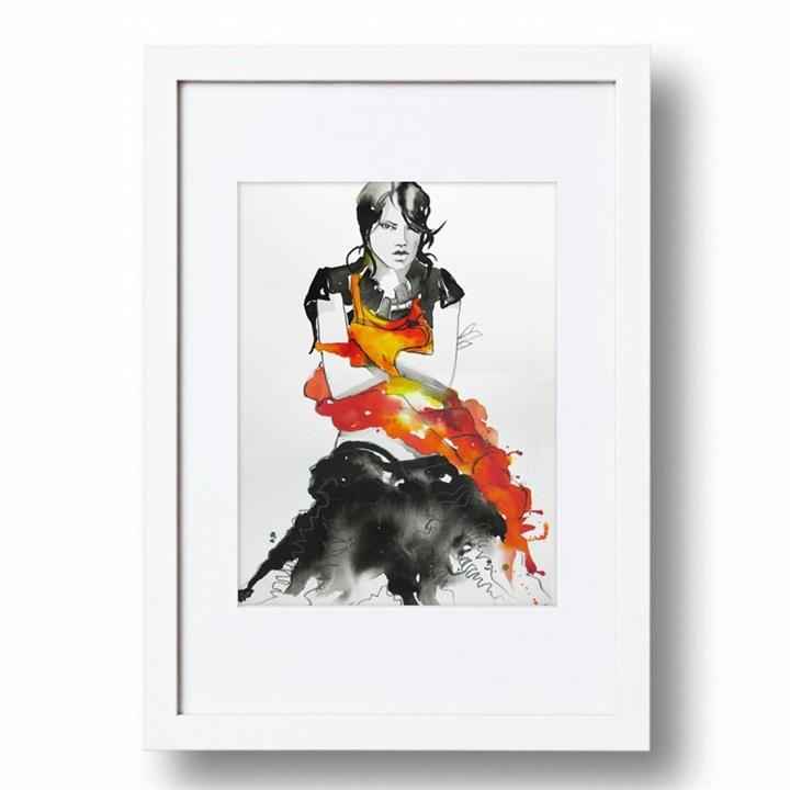 Ink Ruffle #2 | Signed Artist's Print | Various Sizes for Easy Framing