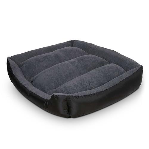 i.Pet Pet Bed Dog Cat Soft Suede Fleece Lining w/ Washable Futon Mat Grey XXLarge