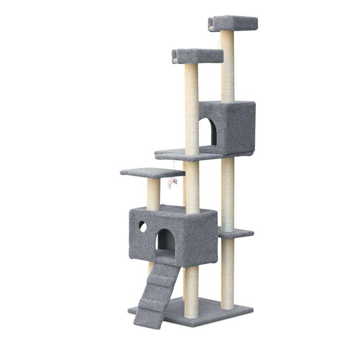 i.Pet 7 Level Mila Cat Scratch Post Feline Gym Tree Scratcher Pole Kitten Furnture Toy House Condo 170CM