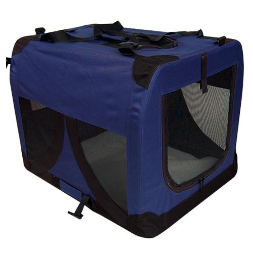 i.Pet Large Portable Soft Pet Puppy Dog Crate Carriers Cage Kennel - Blue