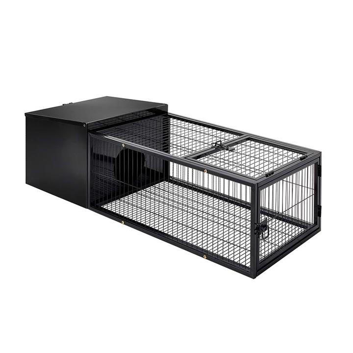 i.Pet Metal Rabbit Hutch Pet Cage Poultry for Rabbit Guinea Pigs Ferrets w/ Tray 120cm