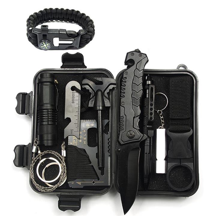 IPRee A8 10 in 1 Outdoor EDC Survival Tools Case SOS First Aid Kit Emergency Multifunctional Box