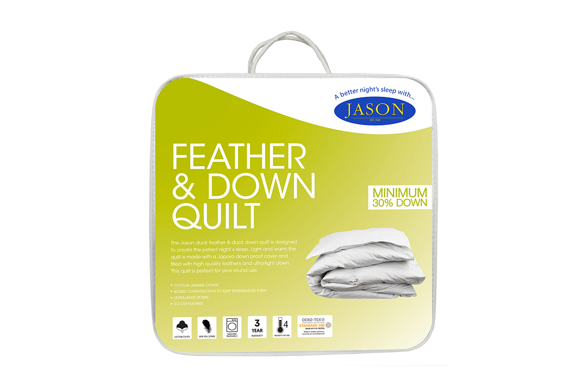 Jason Duck Feather & Down Quilt (Double)