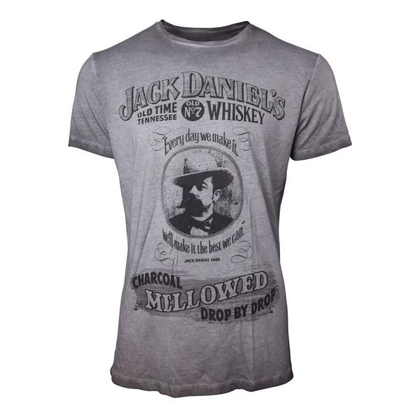 Jack Daniel's - Charcoal Mellowed 'drop By Drop' Men's Medium T-shirt