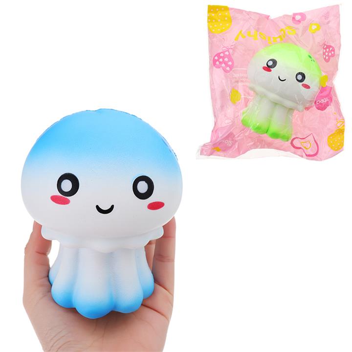 Jellyfish Squishy 12*10CM Slow Rising Soft Squeeze Stress Reliever Scented Toy Original Packaging