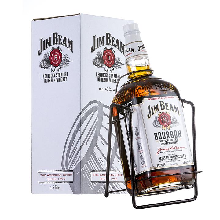 Jim Beam White Label Bourbon 4.5 Litre Cradle 40% ABV