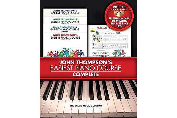 John Thompson's Easiest Piano Course - Complete - 4-Book/Audio Boxed Set