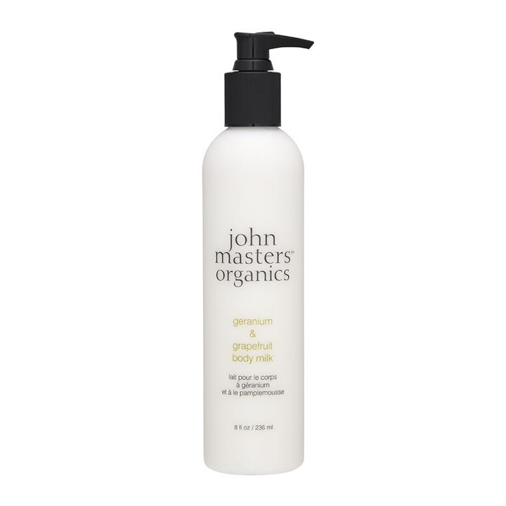 John Masters Organics Geranium & Grapefruit Body Milk 8oz, 236ml