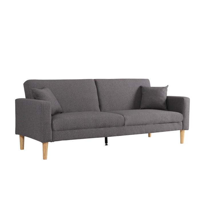 Kaia 3 Seater Sofa Bed with Pillows - Tweed