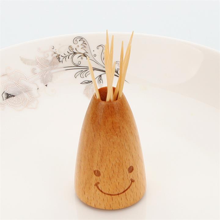 KCASA KC-TH047 Mini Smile Wooden Toothpick Holder Organizer Storage Box Kitchen Tools