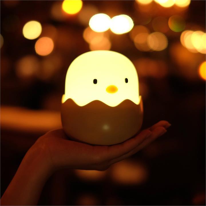 KCASA HC-03 Egg Shape Chick Lamp USB Rechargeable Touch Switch Adjustable Brightness Child Night Light